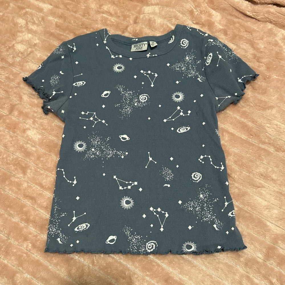 Mighty Fine Celestial Blue Short Sleeve Tee